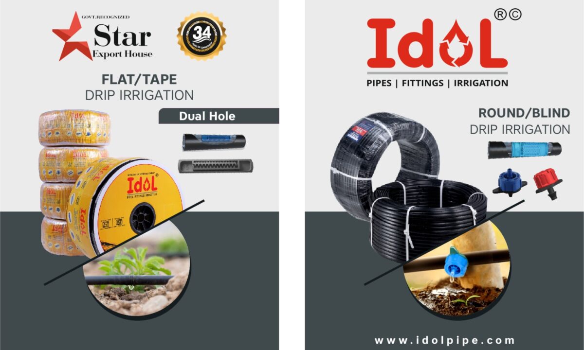 Watering Wisely: Flat vs. Round Drip Irrigation with Idol